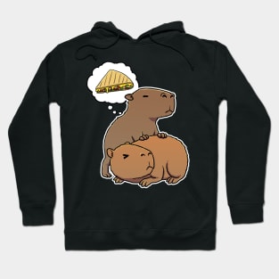 Capybara hungry for Quesadilla Hoodie